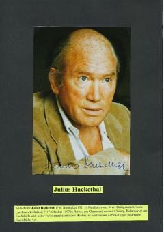 Julius Hackethal † 1997  Chirurg + Autor  Autogramm Foto original signiert 