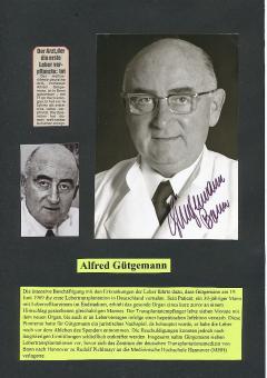 Alfred Gütgemann † 1985  Chirurg Professor  Autogramm Foto original signiert 