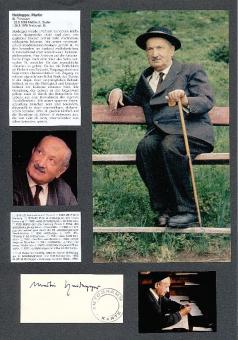 Martin Heidegger † 1976   Philosoph  Autogramm Karte original signiert 