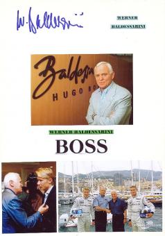 Wener Baldessarini  Modedesigner Boss Autogramm Karte original signiert 