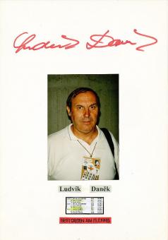 Ludvik Danek † 1998  CSSR  Olympiasieger 1972  Leichtathletik  Autogramm Karte original signiert 