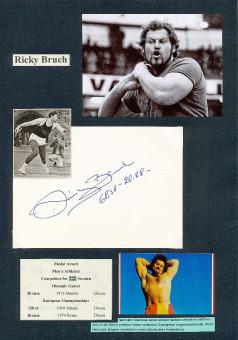 Ricky Bruch † 2011  Schweden  3.OS  Olympia 1972  Leichtathletik  Autogramm Karte original signiert 