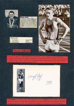 Josef Odlozil † 1993  Tschechien  2.OS Olympia 1968  Leichtathletik  Autogramm Karte original signiert 