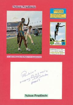 Nelson Prudencio † 2012  Brasilien  2.OS Olympia 1972  Leichtathletik  Autogramm Karte original signiert 