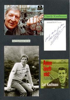 2  x  Carl Kaufmann † 2008    2.OS Olympia 1960  Leichtathletik  Autogrammkarte + Karte original signiert 
