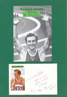 Walerij Borsow  UDSSR  Olympiasieger 1972  Leichtathletik  Autogramm Karte original signiert 