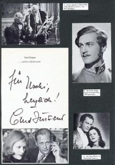 Curd Jürgens † 1982   Film & TV Autogramm Blatt original signiert 