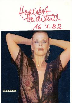 Heidi Brühl † 1991  Nackt   Musik & Film & TV Autogramm Karte original signiert 