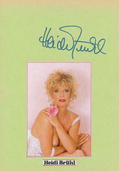 Heidi Brühl † 1991  Nackt   Musik & Film & TV Autogramm Karte original signiert 