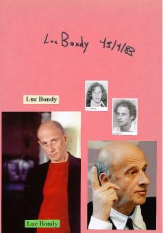 Luc Bondy † 2015  Schweiz  Regisseur  Film & TV Autogramm Karte original signiert 