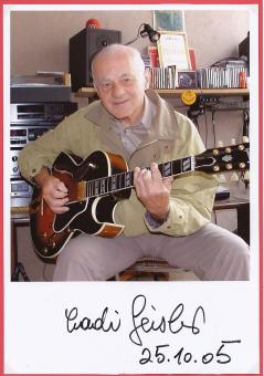 Miloslav Ladislav „Ladi“ Geisler † 2011  Jazz Legende  Musik Autogramm Foto original signiert 