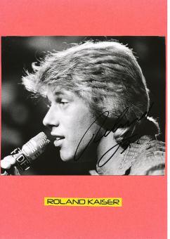 Roland Kaiser  Musik Autogramm Foto original signiert 