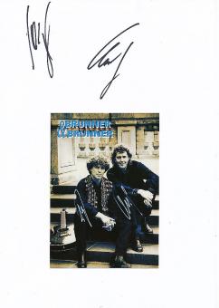 2  x  Brunner & Brunner  Musik  Autogrammkarte + Karte original signiert 