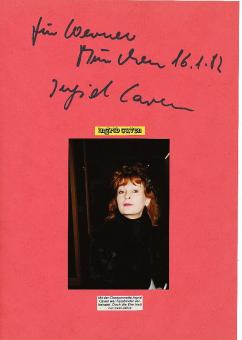 Ingrid Caven  Chanson  Musik Autogramm Karte original signiert 