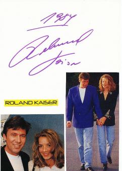 Roland Kaiser  Musik Autogramm Karte original signiert 