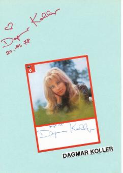 2  x  Dagmar Koller  Musik  Autogrammkarte + Karte original signiert 