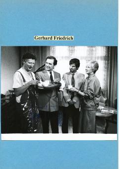 Gerhard Friedrich † 2020   Film & TV Autogramm Foto original signiert 