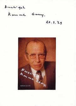2  x  Konrad Georg † 1987  Film & TV Autogramm Foto + Karte original signiert 