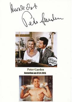 Peter Garden † 2015   Film & TV Autogramm Karte original signiert 
