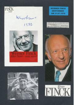 Werner Finck † 1978  Film & TV Autogramm Blatt original signiert 