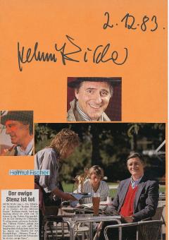 Helmut Fischer † 1997   Film & TV Autogramm Karte original signiert 