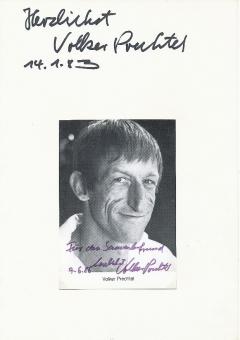 2  x  Volker Prechtel † 1997 Film & TV Autogrammkarte + Karte original signiert 