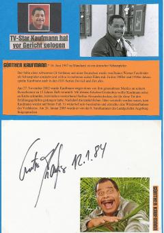 Günther Kaufmann † 2012   Film & TV Autogramm Karte original signiert 