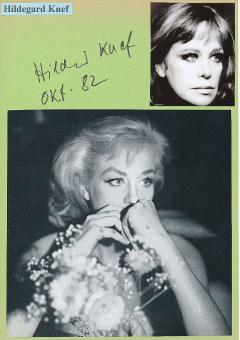 Hildegard Knef † 2002   Film & TV Autogramm Karte original signiert 