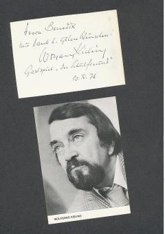 Wolfgang Kieling † 1985  Film & TV Autogramm Blatt  original signiert 
