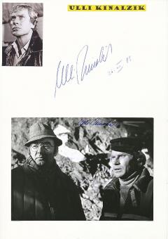 2  x  Ulli Kinalzik   Film & TV Autogramm Foto + Karte original signiert 