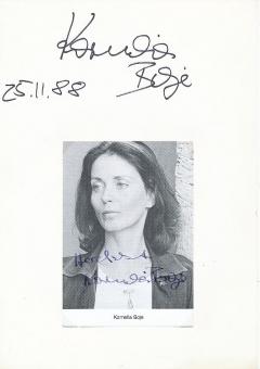 2  x Kornelia Boje  Film & TV Autogrammkarte + Karte original signiert 