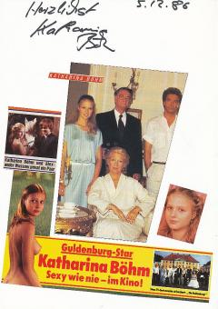 Katharina Böhm   Nackt  Film & TV Autogramm Karte original signiert 