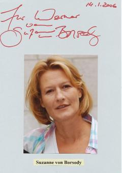 Suzanne von Borsody  Film & TV Autogramm Karte original signiert 