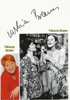 2  x  Viktoria Brams  Film &  TV Autogramm Foto + Karte original signiert 