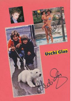 2  x  Uschi Glas  Film & TV Autogramm Karte & Bild original signiert 