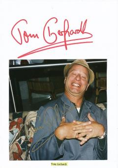 2  x  Tom Gerhardt  Film &  TV Autogramm Foto + Karte original signiert 