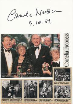 Cornelia "Conny" Froboess  Film & TV Autogramm Karte original signiert 