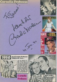 Cornelia "Conny" Froboess  Film & TV Autogramm Karte original signiert 