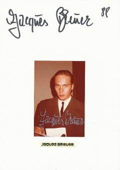 2  x  Jacques Breuer  Film &  TV Autogramm Foto + Karte original signiert 