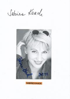 2  x  Sabine Kaack  Film & TV Autogrammkarte + Karte original signiert 