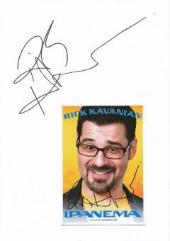 2  x  Rick Kavanian  Film & TV Autogrammkarte + Karte original signiert 
