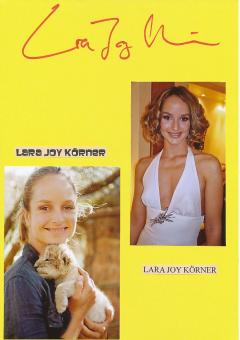 Lara Joy Körner  Film & TV Autogramm Karte original signiert 