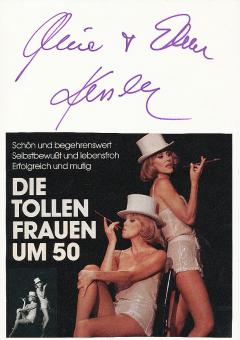 Alice & Ellen Kessler  Zwillinge  Film & TV Autogramm Karte original signiert 