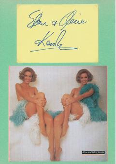 Alice & Ellen Kessler  Zwillinge  Film & TV Autogramm Karte original signiert 