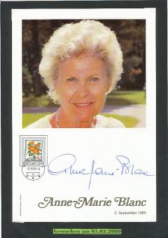 Anne Marie Blanc † 2009  Film & TV Autogrammkarte original signiert 