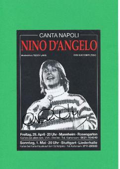 Nino D'Angelo  80er   Musik Autogramm Bild original signiert 