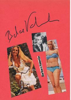 Barbara Valentin † 2002   Nackt  Film & TV Autogramm Karte original signiert 