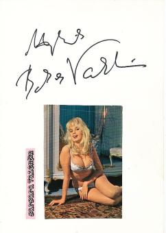 2  x  Barbara Valentin † 2002  Film & TV Autogrammkarte + Karte original signiert 