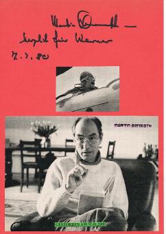 Martin Benrath † 2000  Film & TV Autogramm Karte original signiert 