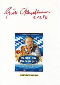 Gustl Bayrhammer † 1993  Film & TV Autogramm Karte original signiert 
